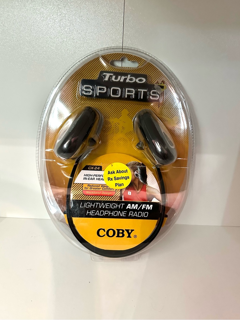 Vintage Coby CX-24 AM/FM Radio Headphones